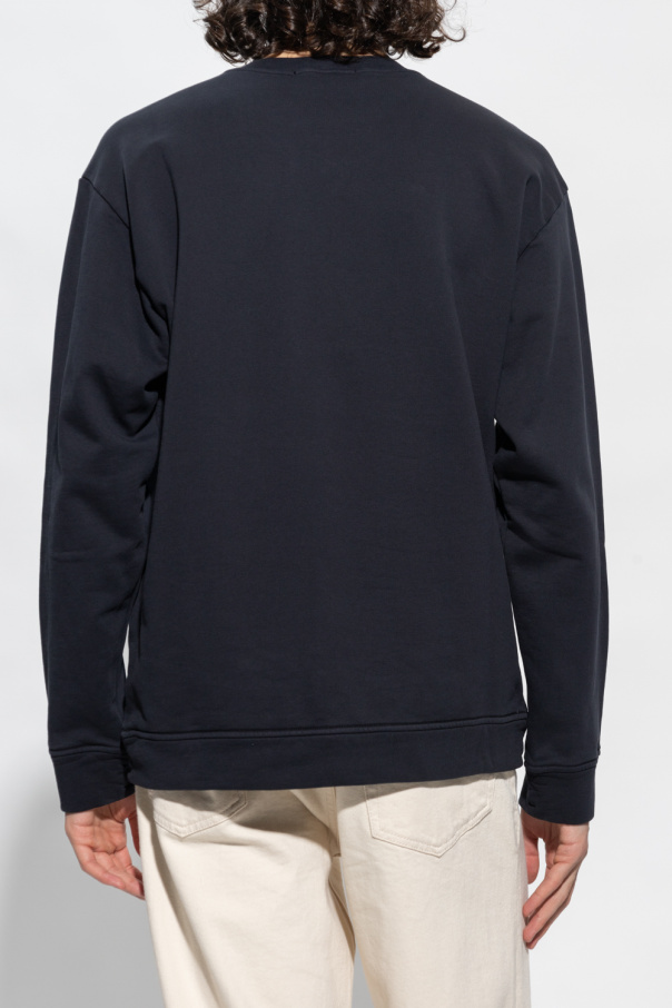 【送料&関税込】Stone  Logoed Sweater Navy blue Sweatshirt with logo Stone Island